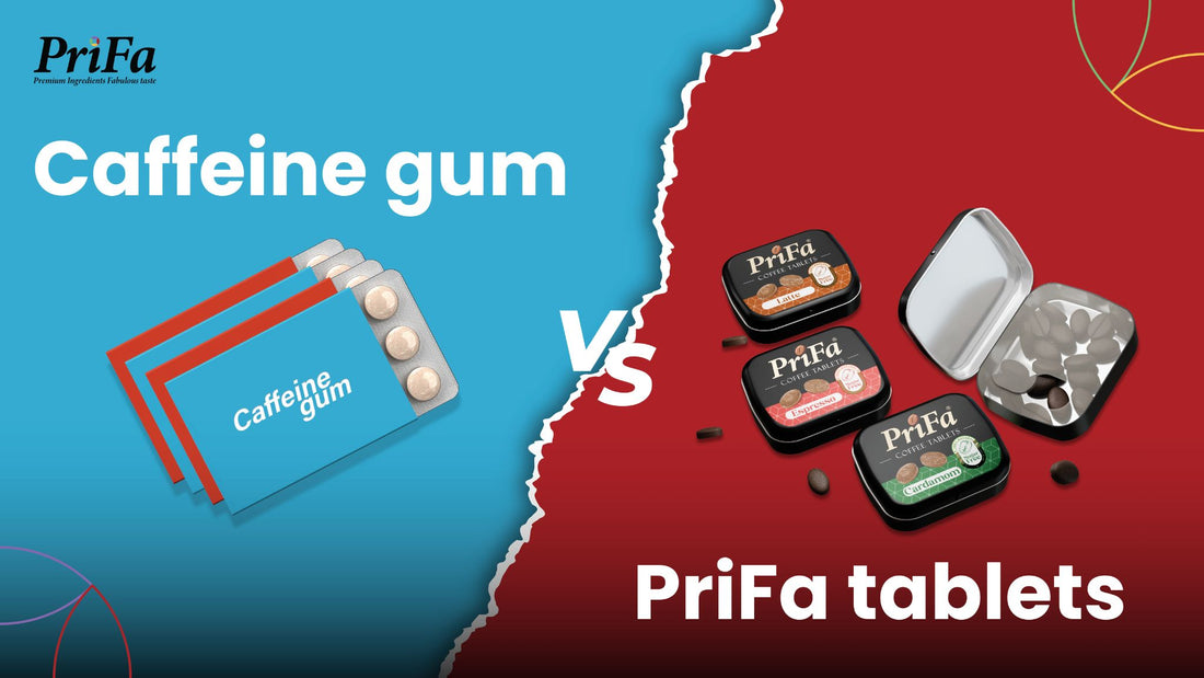 Who will win between: caffeine gum for studying vs Prifa energy tablets for studying