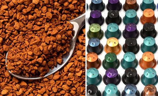 coffee capsules vs instant coffee
